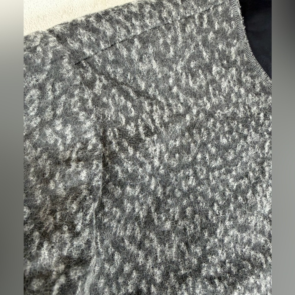 Dolce & Gabbana D&G Runway Wool Cotton Blend EU46 Gray Textured Teddy Jacket - Picture 3 of 12